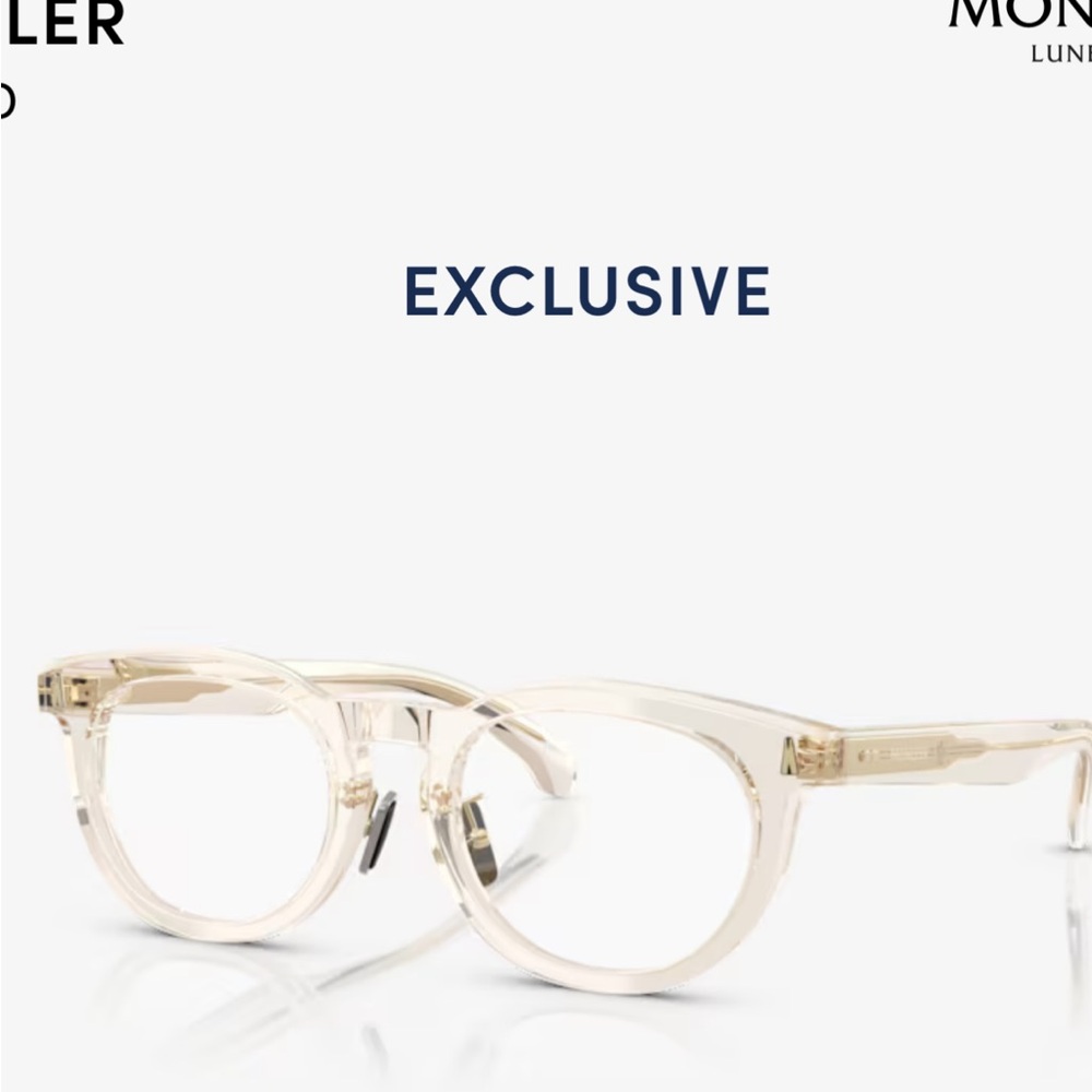 Moncler Butter Glasses NWT